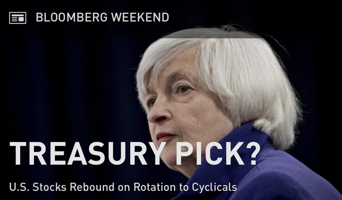 Cựu chủ tịch Fed Janet Yellen đang được cân nhắc cho vị trí Bộ trưởng Tài chính Hoa Kỳ