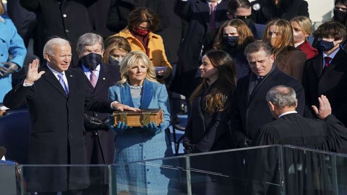 Tổng thống Mỹ Joe Biden, được bảo vệ bởi hàng nghìn binh sỹ, đã tới Nhà Trắng an toàn