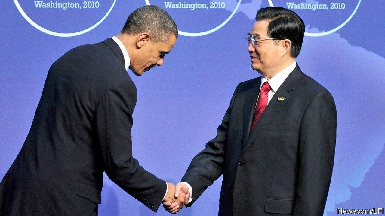 Tổng thống Obama và chủ tịch Hồ Cẩm Đào gặp nhau tại Washington DC năm 2010