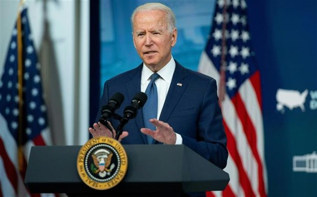 Tổng thống Mỹ Joe Biden phát biểu tại Nhà Trắng.