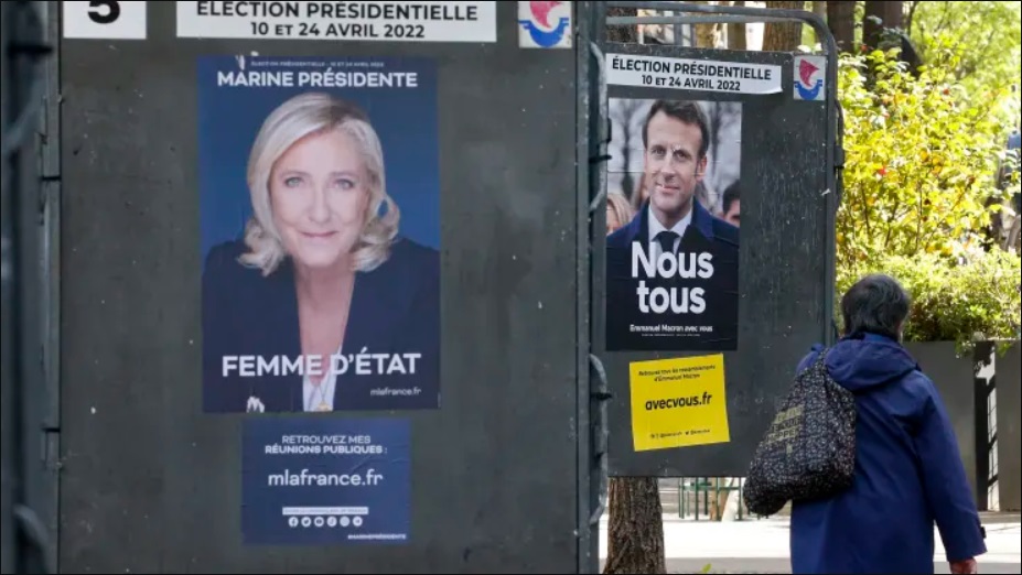 Macron chạm trán đối thủ Le Pen trong cuộc tranh cử tổng thống Pháp