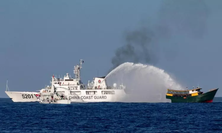 Philippines lodges strong protest with China over water cannon attack in  disputed South China Sea