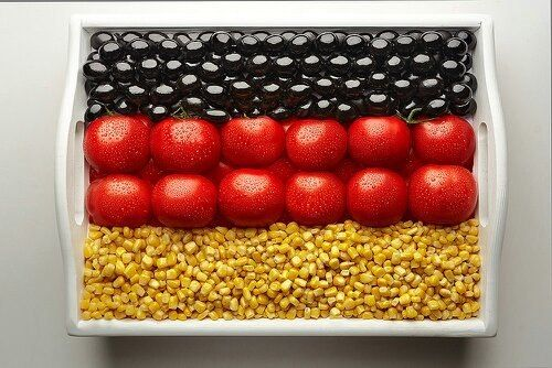 National Flags Made From Food on Behance | Flag food, Food, Food europe