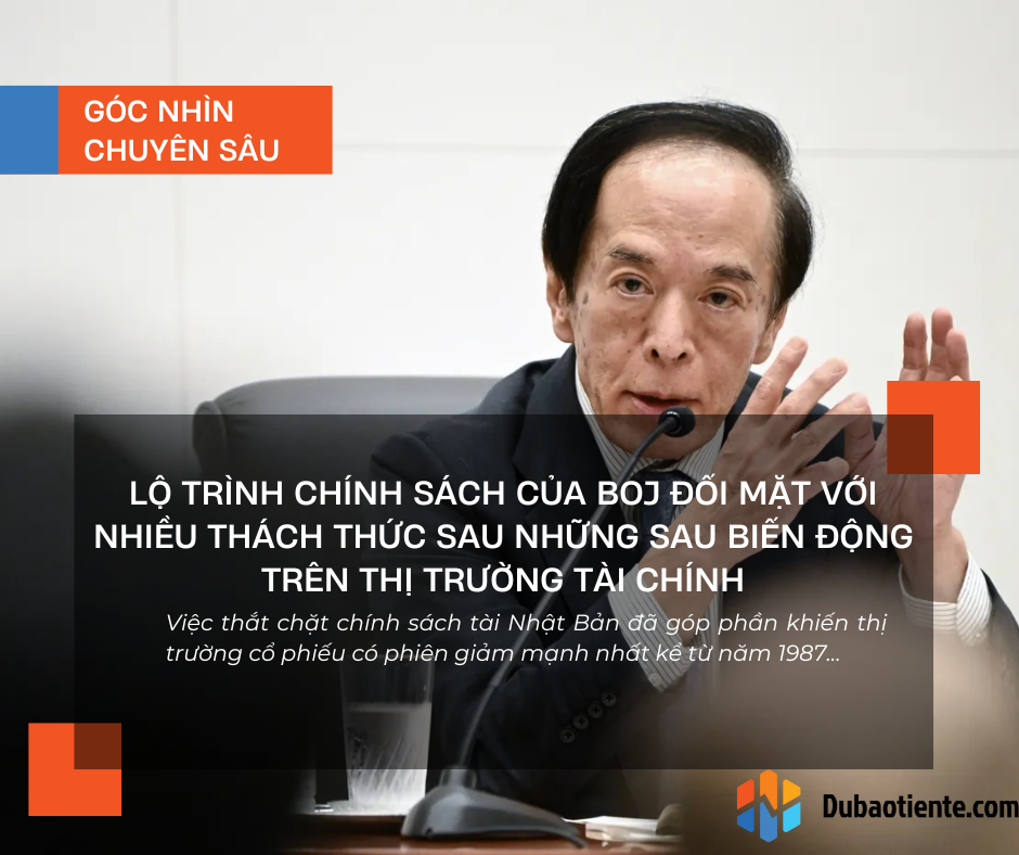 Lộ trình chính sách của BOJ đối mặt với nhiều thách thức sau những sau biến động trên thị trường tài chính Lộ trình chính sách của BOJ đối mặt với nhiều thách thức sau những sau biến động trên thị trường tài chính