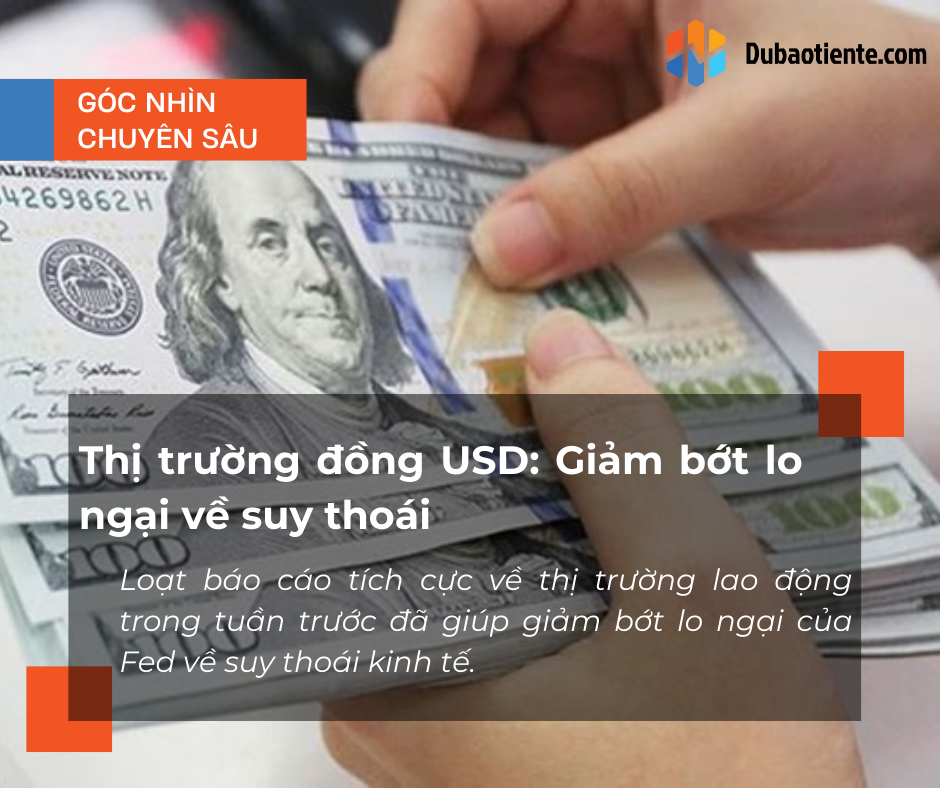 Thị trường đồng USD: Khi lo ngại về suy thoái được giảm bớt