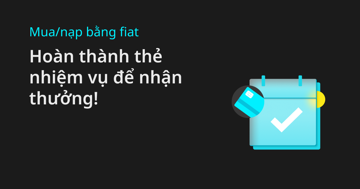 Mua/nạp bằng fiat trên Bitget: Hoàn thành thẻ nhiệm vụ để nhận thưởng Mua/nạp bằng fiat trên Bitget: Hoàn thành thẻ nhiệm vụ để nhận thưởng
